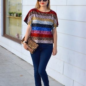 J Crew sequin blouse